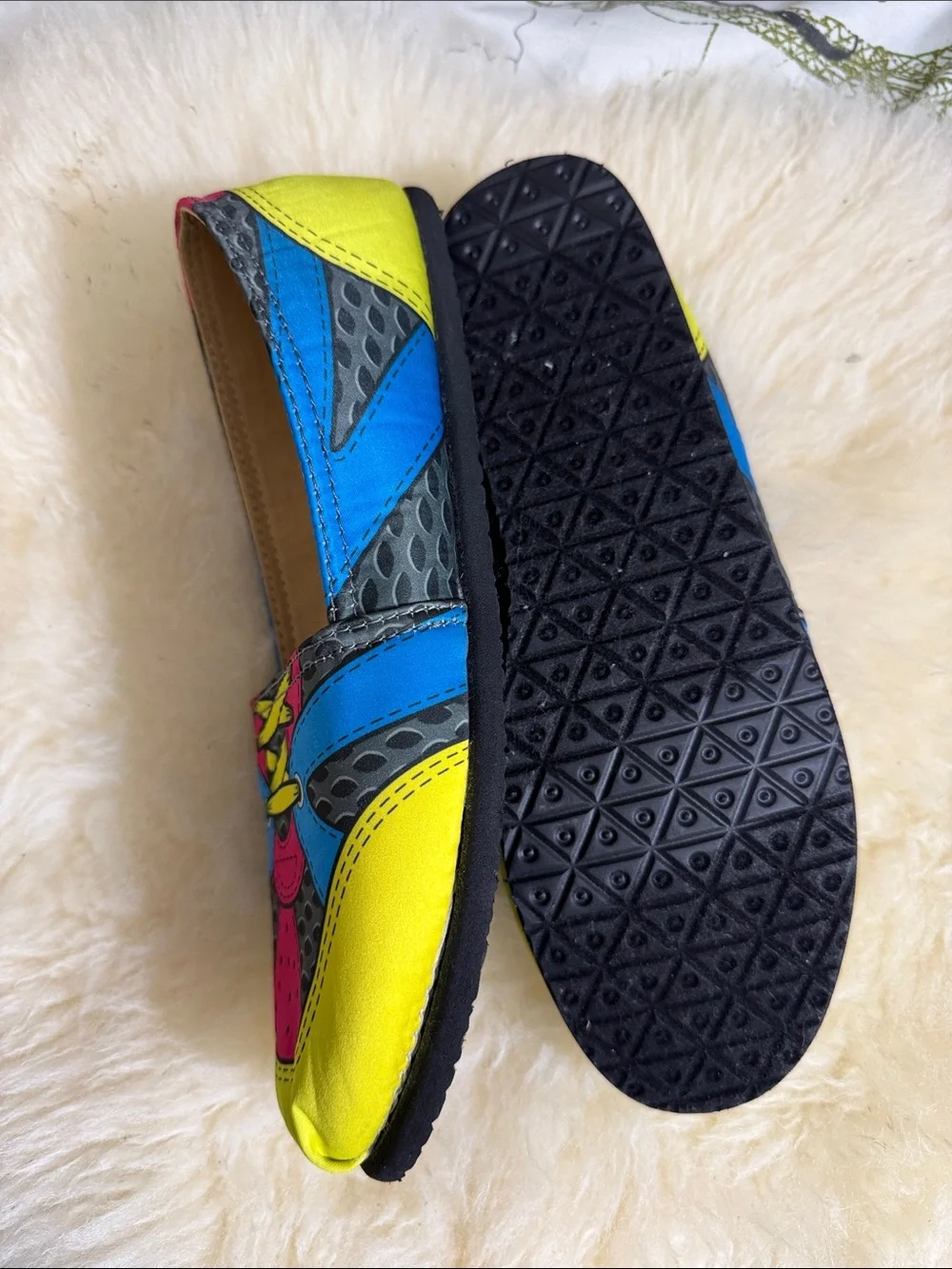 REPORT Kids Bright Yellow, Pink & Blue Slip-On Sneakers
